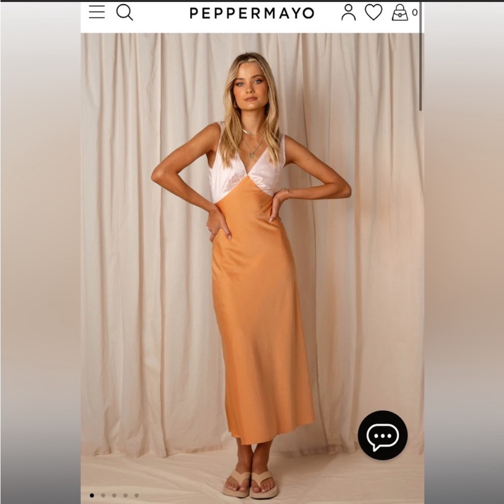 Pepper Mayo Loren maxi dress in orange spice